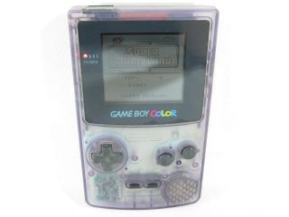 Nintendo Game Boy Color Console No Sounds CGB 001 Gameboy Clear Purple 