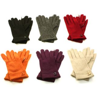  Technology Glove Outdoor Indoors Gloves with Faux Fake Leather Trim