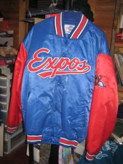 Montreal VERMONT Expos Game Used Heavy Jacket Size LARGE 9 10