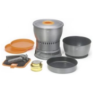   ALCOHOL STOVE & CAMP SET FOR CAMPING BACKPACKING COOKWARE POT STOVE