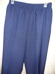 Alia Navy Blue Dress Pants Size 18 Pants Slacks Elastic Waistband 