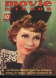   Hollywood Magazine 1930s Alice Faye Claudette Colbert Myrna Loy