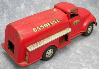 1950s Tonka Toys Pressed Steel GASOLINE TANKER Truck Barn Fresh
