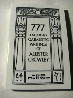 Book 777 Aleister Crowley Qabalistic Writings Magick