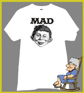 Alfred E Neuman T Shirt Mad Magazine Clown Boy Retro