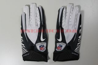 Nike Vapor Jet Football NFL Receiver Gloves Black White New