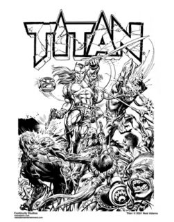 Neal Adams RARE Titan Limited Print Signed Exclusive NM NR Black White 