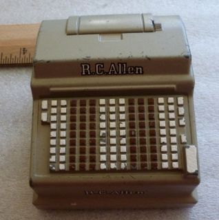   Miniature Metal Salesman Sample R C Allen Register Machine