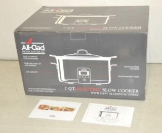 All Clad Deluxe Stainless Steel and Aluminum Slow Cooker 7 Quart