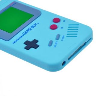 Azure Game Boy Style Silicone Case Cover Skin For iPod Touch 4