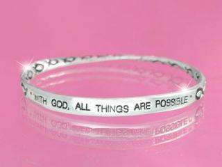 With God All Things Are Possible Mobius Bracelet 427 B
