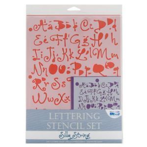 NIP Lettering Template Alphabet Stencil Silly String