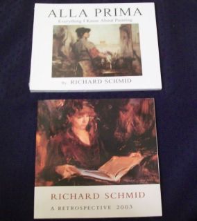 Richard Schmid art books Alla Prima & Retrospective oil painting 