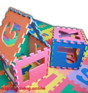 ABC Alphabet Puzzle Interlocking Eva Foam Floor Play Mat Baby Kids 