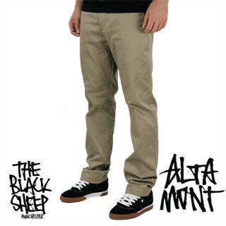 Altamont Davis Slim Mens Khaki Chino Skate Pants New