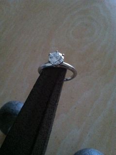 Tiffany Co Platinum Diamond Engagement Ring D VVS2 1 20 Size 8 GIA