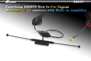   Amplified Car Digital TV Radio FM Am Antenna Aerial Booster