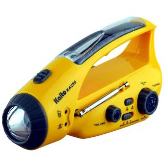  KA288 Emergency Crank Solar Am FM Radio with LED Flashlight