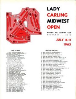 Lady Carling Open Program LPGA 1965 Kathy Whitworth