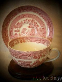allerton s willow pink teacup and saucer