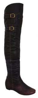 BLOSSOM AMAR 14 Womens Over the knee high boots on flat bottom with 