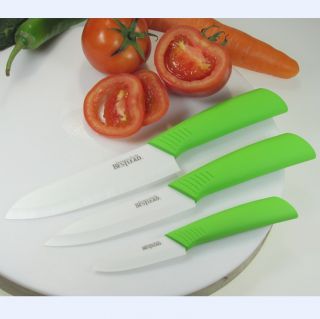  Ceramic Knife Kitchen Cutlery Knives Set With Green Handle