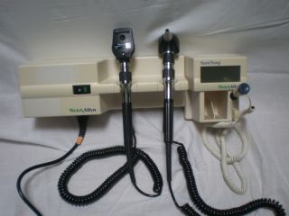 Welch Allyn 767 Otoscope Ophthalmoscope System Suretemp Thermometer 