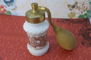 Vintage Evans Atomizer 22 Carat Glass Perfume Bottle