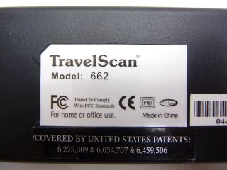 Ambir Travelscan 662 USB Compact Portable Color Buisness Card ID Card 