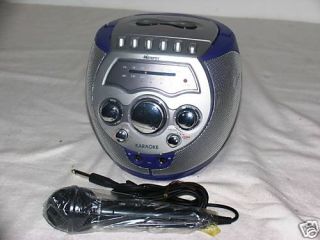 Memorex Karaoke Cassette Recorder Am FM Radio Blue