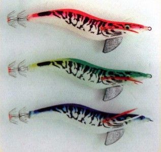 delux squid jigs sea fishing 3 5g cloth wrapped