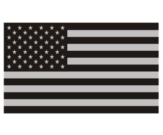 American Flag Decal Sticker 5x3 Subdued USA United States Military 