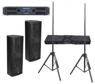 American Audio VLP1500 PA DJ 3000W Amplifier 2 GVX 12 700W 12 Speaker 