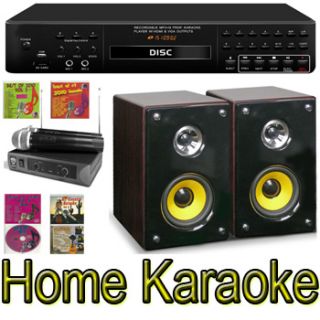 Home Recording Studio Karaoke System CDG USB Player Machine Speakers 