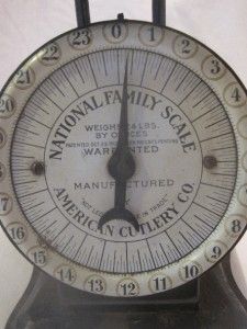 Antique National Family Scale American Cutlery Co Oct 1912