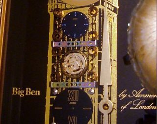 Mint Big Ben Wall Clock by Ammon of London Horological Collage Art 