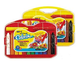 Amos Colorix 14 Stick Case Water Soluble Crayons