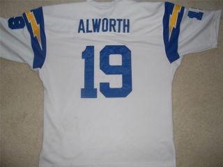 MITCHELL & NESS LANCE ALWORTH CHARGERS #19 JERSEY MENS SIZE 56 RIVERS 