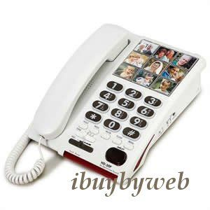 Serene HD 30P Loud Amplified Corded Picture Photo Phone w/ Visual 