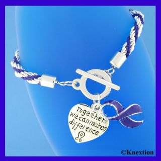 12 Purple Ribbon Relay for Life Cancer Alzheimers Fibromyalgia Charms 