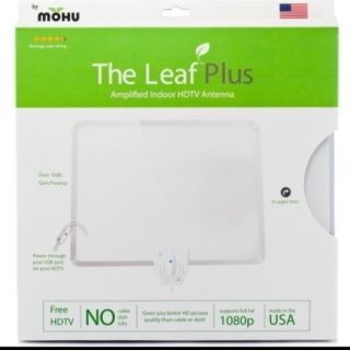 Mohu Leaf Plus Amplified Indoor HDTV Antenna New In Box MH ANT2000 