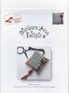 TRICK OR TREAT Counted cross stitch chart Barbara Ana Designs