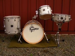Silver Sparke Gretsch Catalina Club 4 Piece Drum Shell Pack