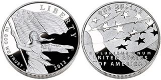 2012 Star Spangled Banner Proof Silver Dollar – SS3