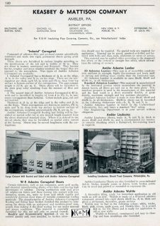 1930s Keasbey Mattison Catalog Many Asbestos Products K M Ad 