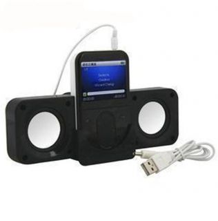  Foldable Amplified Double Speakers For IPod  DVD Player arw