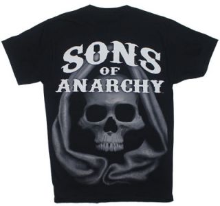 back features a hooded reaper and says sons of anarchy