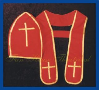 Bishop Hat Collar Religious Costume Accessory 26 415