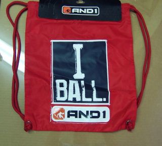 Brand New Drawstring AND1 Basketball Gym Bag Backpack Sak
