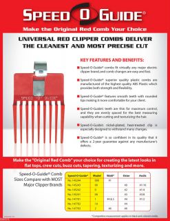 Speed O Guide Clipper Comb 0 3 16 Andis Oster Wahl